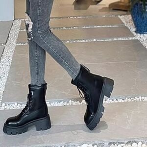 Women Shoes Lace Up Boots